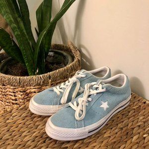 Blue One Star Vintage Suede Low Top Sneaker